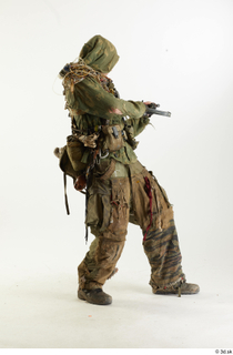 Photos John Hopkins Army Postapocalyptic Suit Poses aiming the gun…